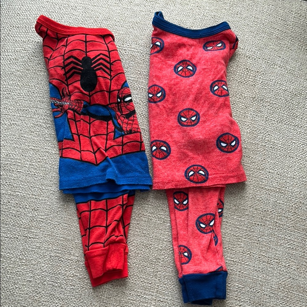Marvel Spider-Man Kids Pajama Set - Red and Blue